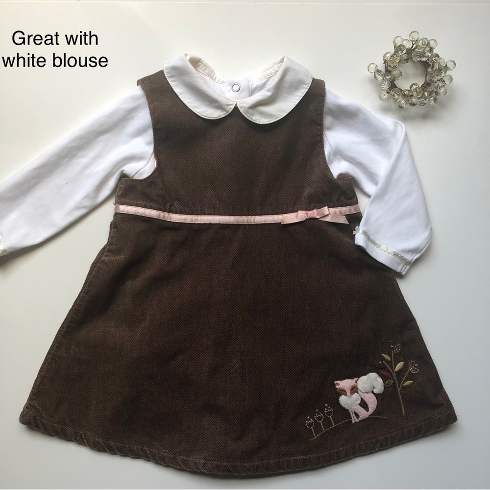 Gymboree Fox Jumper Dress- Girls 12-18M - Picture 11 of 11
